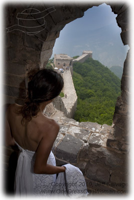 China Great Wall, One Dress, One Woman, One World