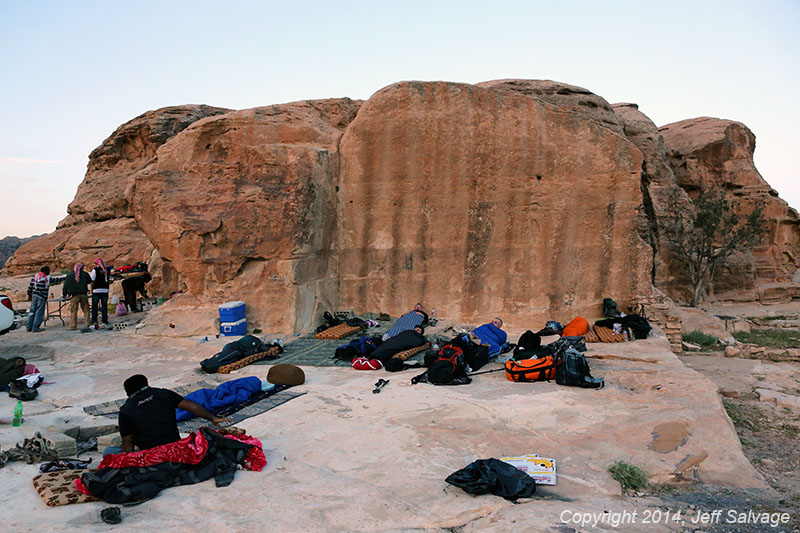 Campsite by Petra's back door - Jordan