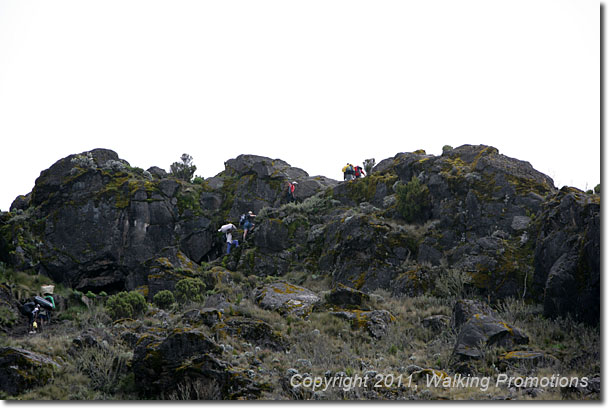 Mt. Kilimanjaro, Rock Scramble Near Shira Hut, Tanzania