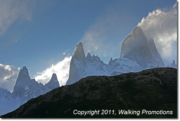 Mount Fitroy Trek, View of Mt. Fitzroy from Campamento Poincenot